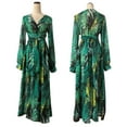 thumbnail image 3 of Sedceaty Women Holiday Floral Casual Slit Lady Maxi Long Summer Print Beach Dress, 3 of 4