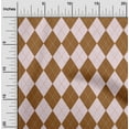 thumbnail image 2 of oneOone Cotton Cambric Brown Fabric Check Argyle Fabric For Sewing Printed Craft Fabric By The Yard 42 Inch Wide, 2 of 4