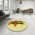 thumbnail image 4 of Ahgly Company Machine Washable Indoor Rectangle Transitional Dark Golden Rod Brown Area Rugs, 8' x 12', 4 of 7