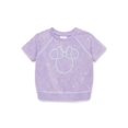 thumbnail image 5 of Minnie Mouse Toddler Girl Embroidered Graphic Top and Ruffle Shorts Set, 2-Piece, Sizes 12M-5T, 5 of 7