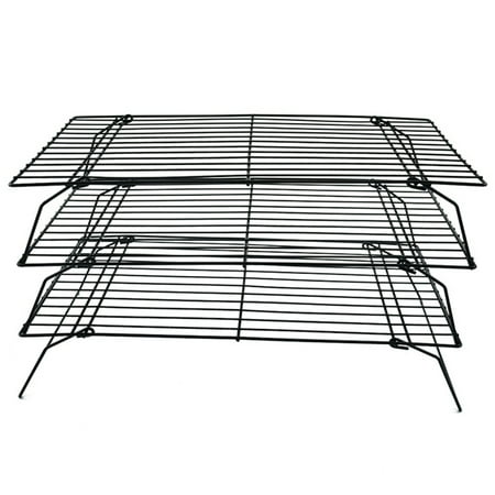 

Three-Layer Folding Cake Cooling Rack Bread Drying Rack Biscuit Rack Iron Non-Stick Rack