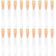 thumbnail image 4 of 100 agujas dispensadoras de plástico de 25 g y 13 mm para dispensadores de líquidos industriales, ideales para rellenar tintas líquidas, adhesivos y pegamento. Color naranja., 4 of 7