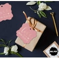 thumbnail image 6 of Inkdotpot Pack Of 100 Real Rose Gold Foil Bracket Shape Paper Tags Love Is Sweet Wedding Favor Hang Tags, 6 of 7