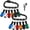 12pcs, variant on 12Pcs Bit Holder Keychain 1/4 inch Hex Shank Aluminum Alloy Screwdriver Bits Holder Drill Bit Holder Keychain with 105° Right Angle Drill Attachment Carabiner Bit Holder Gifts for Men (12Pcs)