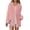 Pink, variant on Lixiuxyad Long Sleeve Shirt Women Button Women's Casual Oversized Solid Color Solid Color Shirt Breathable Lightweight Blouse Relaxed Fit Top