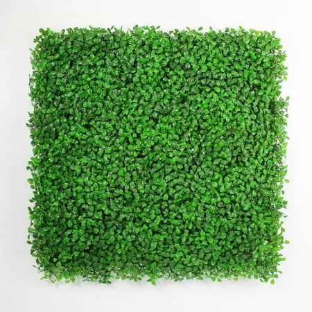 Boxwood Mat - ULAND Light Green Artificial Boxwood Hedge Mat for Indoor/Outdoor Decor Office Buildings Greenery Covering, 20'' L X 20'' W (6 Piece/16.68sq. Ft., 12 Piece/33 sq.ft. )