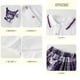 thumbnail image 4 of Girl's College Style Pleated Skirt Set Sanrios Anime Kuromi Kawaii T-Shirt New Summer Students Fashion Kids Short Sleeve Skirt, 4 of 5