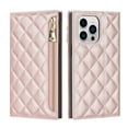 thumbnail image 7 of ELEHOLD for iPhone 14 Pro Max Wallet Case,Card Slot Zipper Purse Adjustable Crossbody Strap Stand Function Leather Wallet Case for iPhone 14 Pro Max 6.7 inch,  Rosegold, 7 of 7
