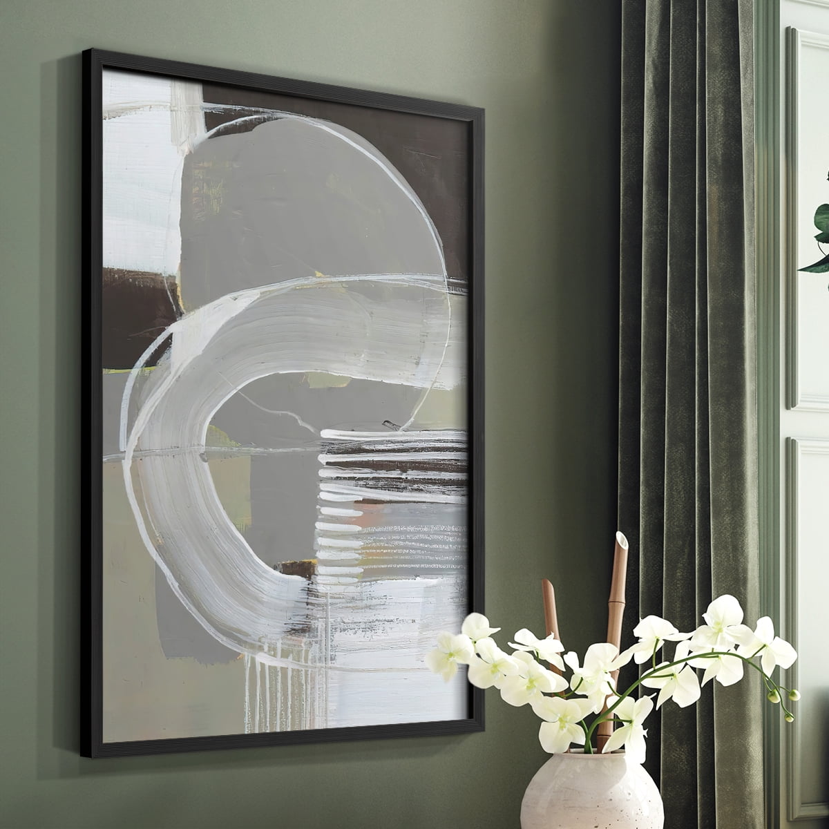 Arching Neutrals II in Paper Solid Wood 11 x 14 Framed Print