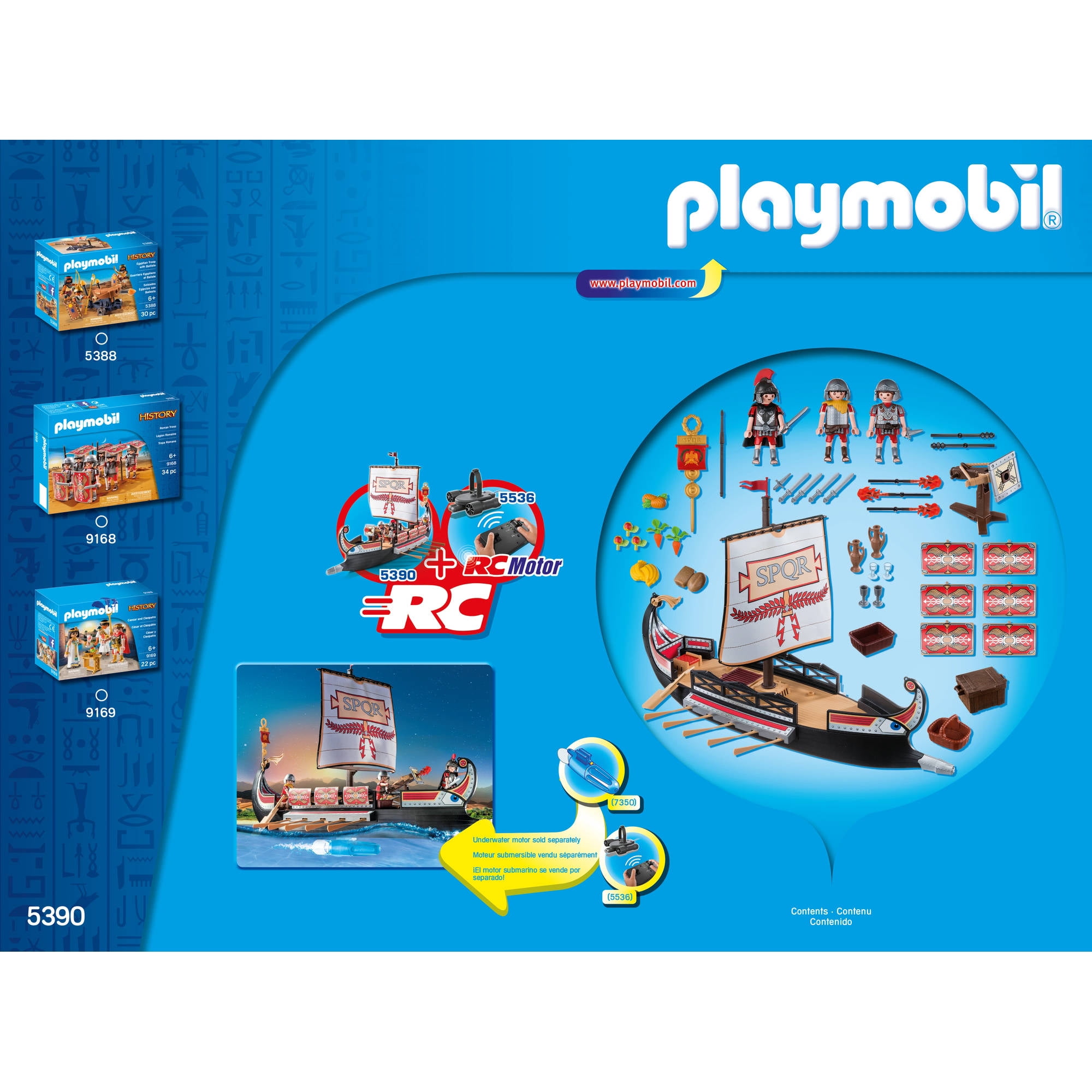 PLAYMOBIL Roman Warriors' Ship - Walmart.com