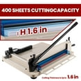 thumbnail image 3 of Office Guillotine Paper Machine, 21.2 Inch Compact Base, Anti-Warp Steel Plate, A3 Industrial Paper Cutter, Fabric Slicing Tool, Corporate Print Room, Stationery Shop, 3 of 9
