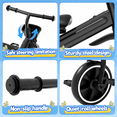 thumbnail image 4 of JoyStone Toddler Tricycle for Ages 1-4 Years, Kids Trike Toddler Bike with Cool Lights, Adjustable Seat & Basket, Black, 4 of 12