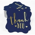 thumbnail image 2 of Inkdotpot Real Gold Foil Thank You Bridal Shower-Baby Shower-Retirement-Wedding-Birthday Tags Favor Bracket Shape Hang Pack Of 50 Paper Tags, 2 of 7