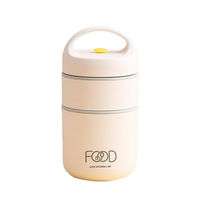 Titre de Produit de Conservation des Aliments Sac à Lunch Thermique sous Vide en Acier Inoxydable pour Enfants – Contenant Isotherme pour Réchauffer les Aliments, Tasse à Soupe, Trousse à Lunch Portable