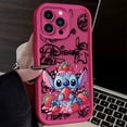 thumbnail image 3 of Funda de teléfono de Disney Stitch Strawberry para iPhone 16, 15, 14, 13, 12, 11 Pro Max, X, XS Max, XR, 12, 13 Mini, 8Plus, funda suave a prueba de golpes, 3 of 5