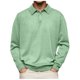 thumbnail image 1 of Blusa y camisa de manga larga con cuello vuelto para hombre, informal, de color liso, con botones, de terciopelo alemán, blusa de manga larga con cuello vuelto, camisa para hombre, tops de poliéster p, 1 of 5