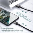 thumbnail image 3 of 5A USB Type C Cable For Samsung Xiaomi mi Redmi Fast Charging USB-C Cable Mobile Phone Charger USBC Type-C Data Wire Cord Black_6 2m, 3 of 7