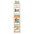 thumbnail image 3 of XKHZJL 7-Tier Bamboo Bookshelves and Bookcases, Book Shelf Organizer Rack, Freestanding Storage Shelving Unit for Living Room, Kitchen, Bathroom, Office, 3 of 9