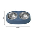 thumbnail image 2 of Double Dog Bowl Pet Feeding Station Stainless Steel Water and Bowls with Stand for Cats Puppies Small Dogs, 2 of 8