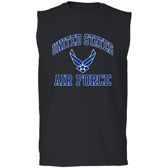 Air Force Wings Blue/White Adult Sleeveless Tee