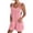 456#Pink, variant on Womens Linen Romper Overalls Lightweight Adjustable Strap Sleeveless Jumpsuit Casual Summer Beach Vacation Outfits Beige M