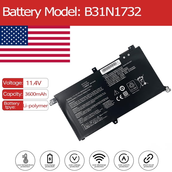 B31N1732 Laptop Battery for Asus VivoBook S14 X430UN1A X430UN X430UN-1E X430UF