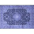 thumbnail image 1 of Ahgly Company Machine Washable Indoor Rectangle Persian Blue Traditional Area Rugs, 4' x 6', 1 of 4