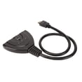 thumbnail image 4 of 3x1 HD Multimedia Interface Splitter, LED Light 3 In 1 Out Black HD Multimedia Interface Splitter  For PC For HDTV For Projectors, 4 of 8