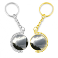thumbnail image 1 of Nube de costura de la luz del sol Anillo de oro de metal llavero llavero, 1 of 4