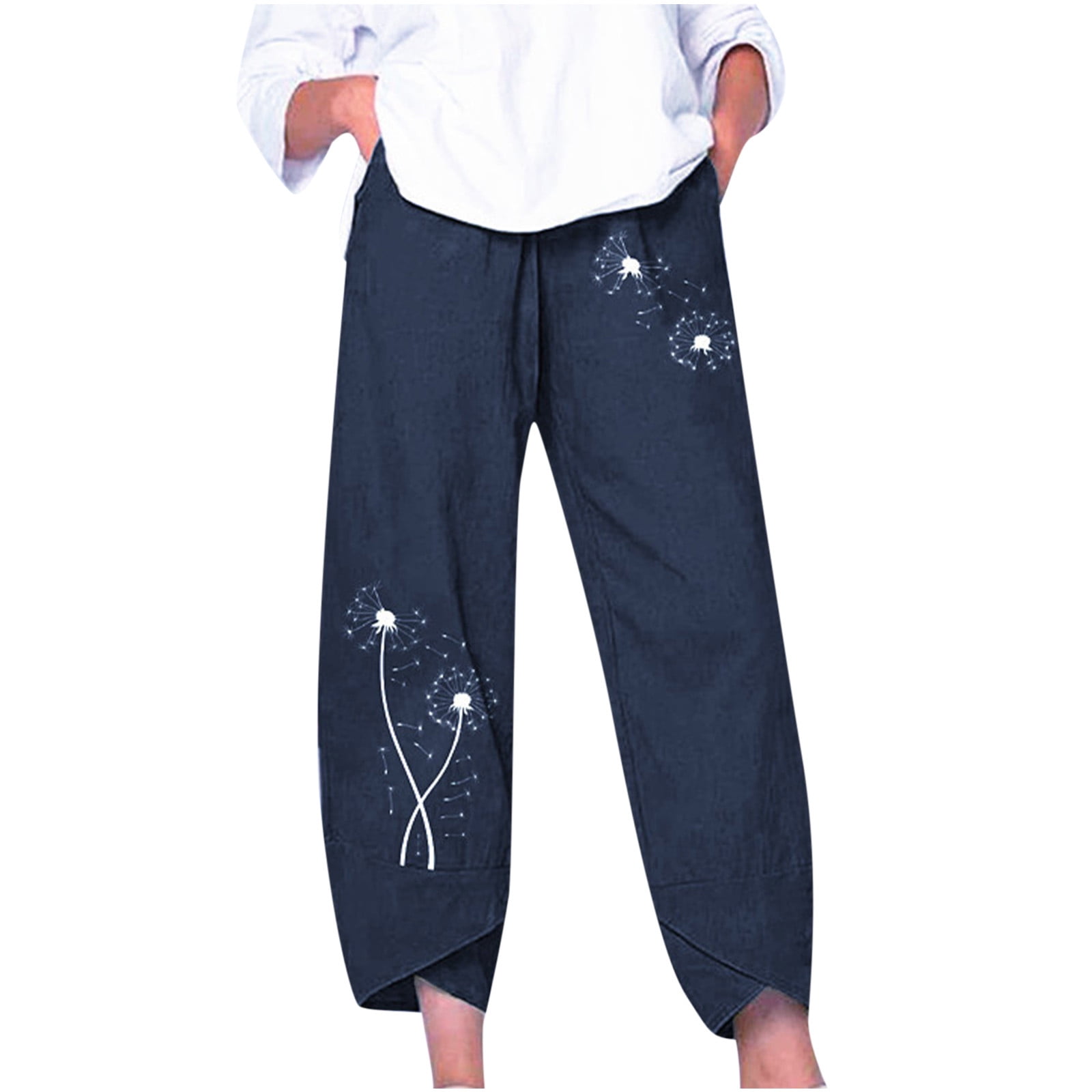 Harem Pants, Linen Pants, Blue Pants, Harem Pants Women, Summer Pants, Plus  Size Pants, Casual Pants, Custom Pants C867 