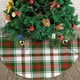 thumbnail image 3 of Falda de árbol de Navidad a cuadros decorativa navideña, suave y divertida, collar para árbol de Navidad, decoración navideña de granja de 48", 3 of 4