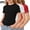 Red, variant on WAVSUF Girls Knit T-Shirt 3 Pack Crew Neck Short Sleeve Lightweight Casual Summer Trendy Tops Khaki Size 7/8
