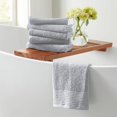 thumbnail image 5 of Linery & Co.  100% Featherspun Cotton Quick-Dry Bath Towel Bath Towel (Pack of 4) - Light Grey, 5 of 5