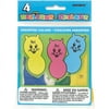 Latex Cat Balloons, Assorted 4ct