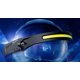 thumbnail image 3 of Linterna frontal LED USB recargable con cable de carga USB, potente linterna frontal, linterna frontal COB XPE impermeable ajustable para acampar, trotar, hacer senderismo, pescar, andar en bicicleta, 3 of 5