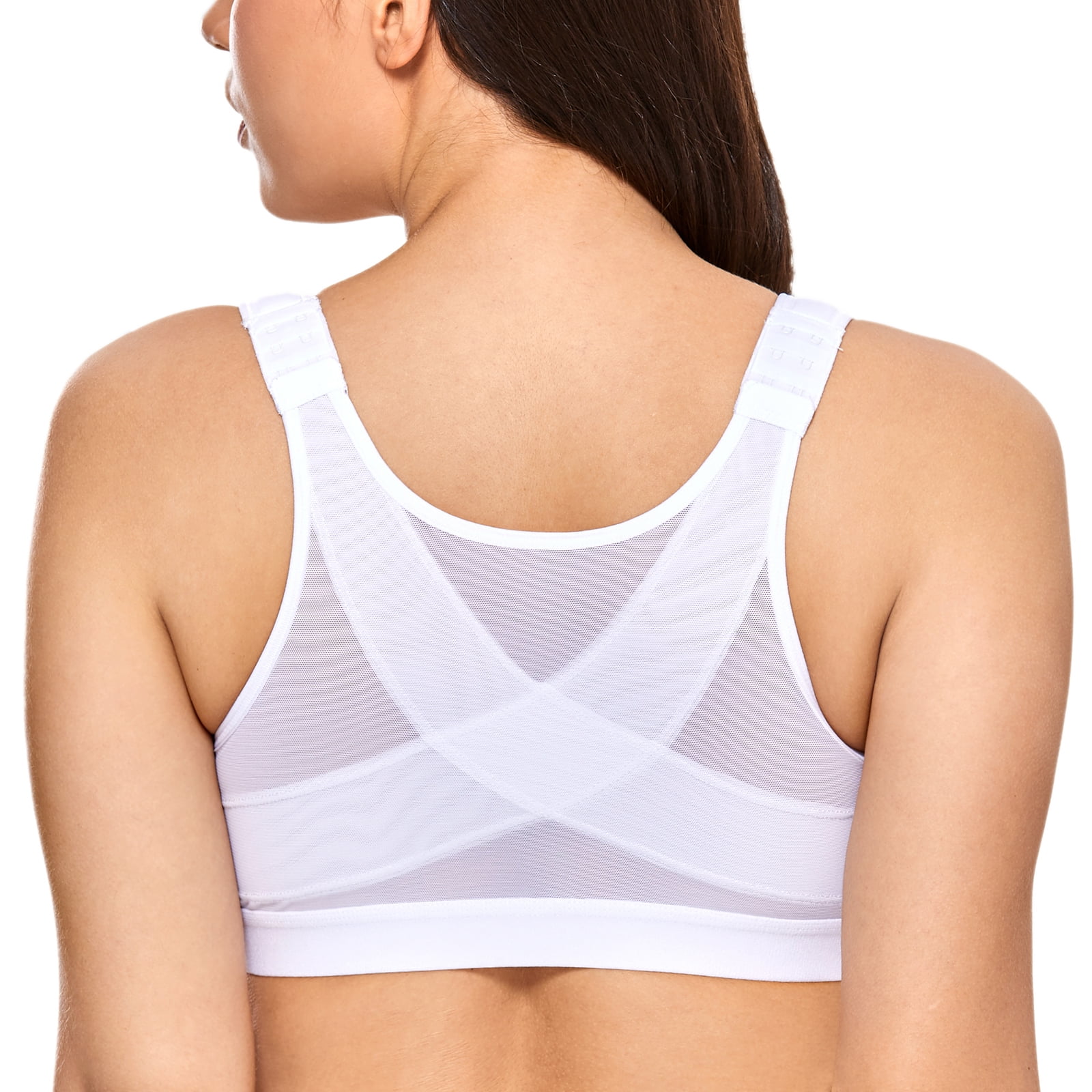 Details about   DELIMIRA Women's Front Closure Bra Full Coverage Wire Free Back Support Posture 
