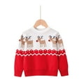 thumbnail image 6 of Fesfesfes Christmas Sweaters for Big Boys and Girls Winter Warm Sweater Children Chunky Round Neckline Pullover Tops Pattern Shirts, 6 of 8
