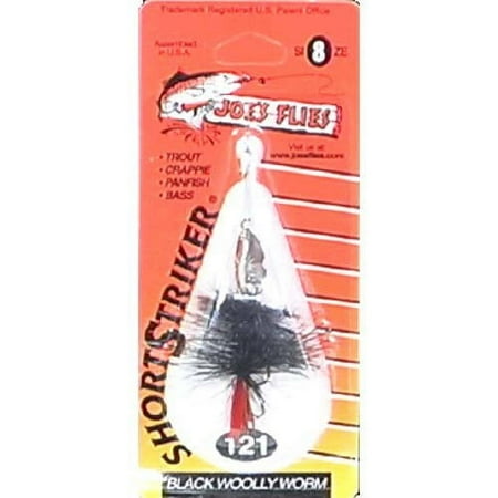 UPC: 0026148101218 | Joe s Flies Inline Spinner Short Striker Size 8 Black/Red
