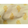 thumbnail image 4 of oneOone Cotton Cambric Fabric Leaves & Floral Block Printed Craft Fabric BTY 56 Inch Wide, 4 of 4