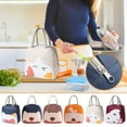 thumbnail image 4 of FFENYAN Tote Lunch Bag Insulated Lunch Box Bag Portable Lunch Bag Large Portable Cute Bento Bag for School Office Picnic, 4 of 4