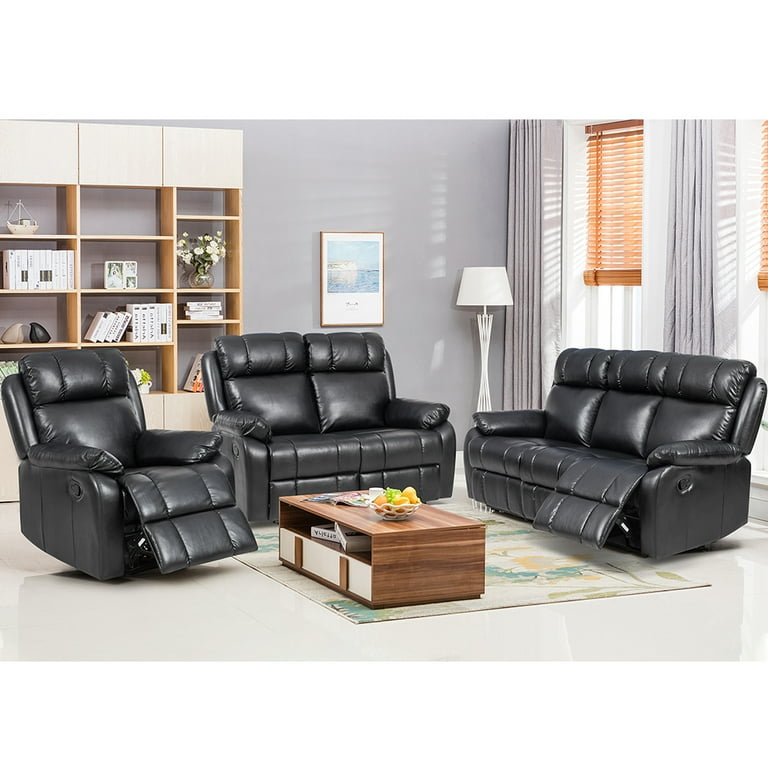 Loveseat chaise reclining couch recliner sofa store chair leather accent chair set