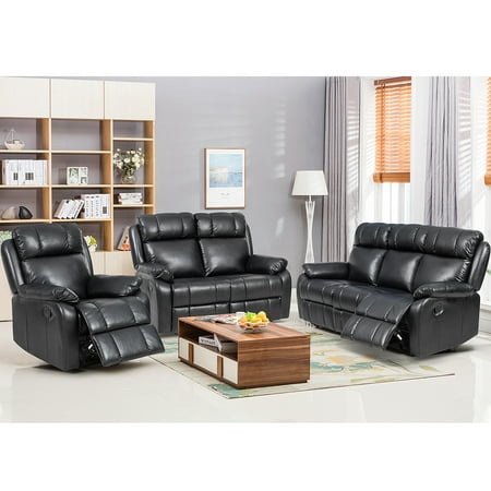 Loveseat Chaise Reclining Couch Recliner Sofa Chair Leather Accent Chair