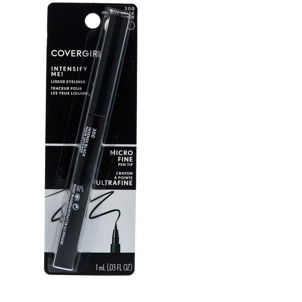 6 Pack CoverGirl Intensify Me Liquid Liner, Intense Black [300] 0.03