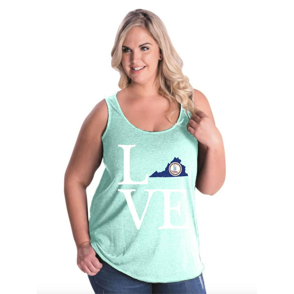 Normal is Boring - Womens and Womens Plus Size Virginia Curvy Tank Tops ...