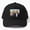 Black, variant on American Gothic Pixel Glitch Baseball Hat, Classic Art Tech Effect Design, Everyday Cap