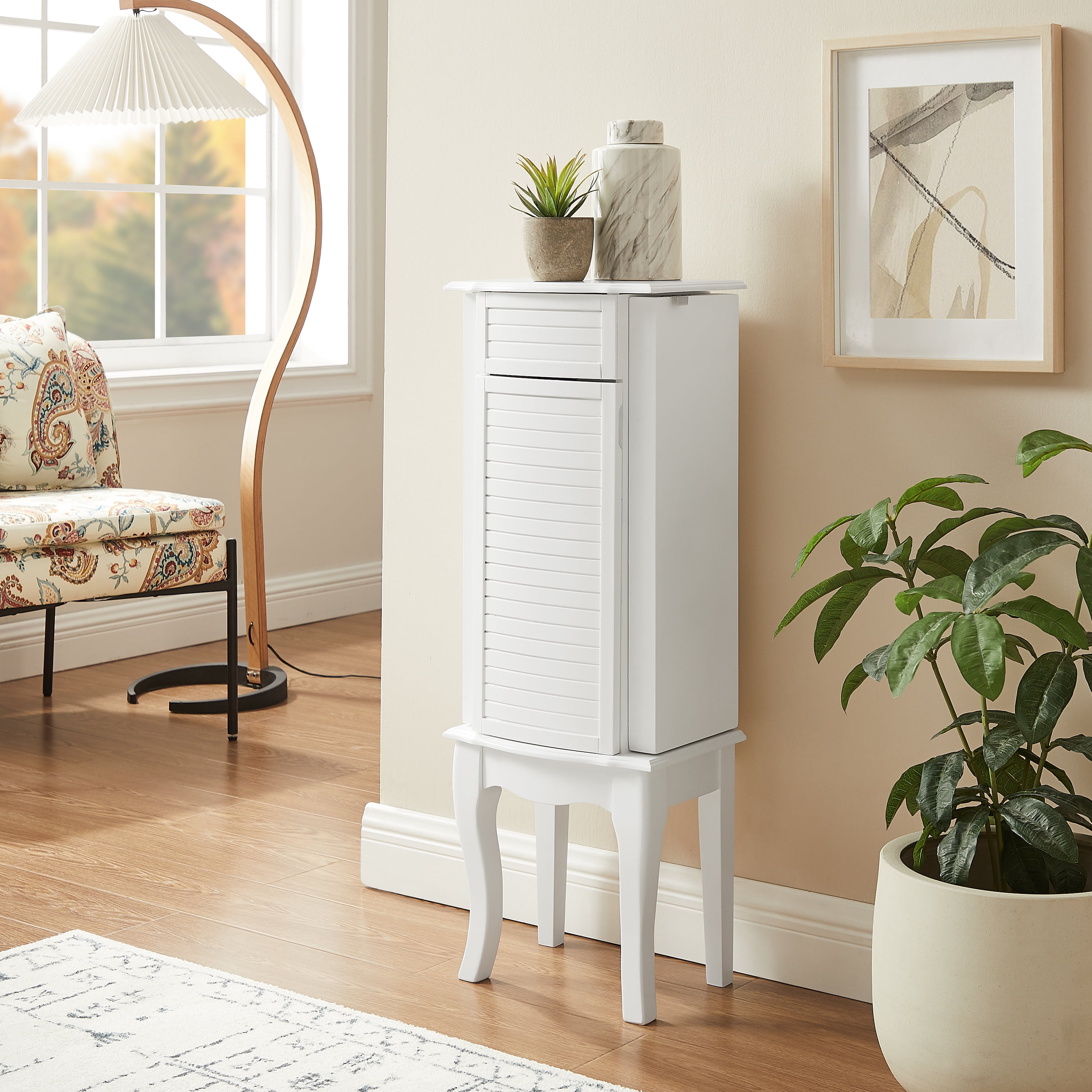 Powell Adamson Jewelry Armoire, White