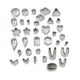 thumbnail image 5 of Juego de cortadores de arcilla polimérica, 30 formas circulares, 60 accesorios para pendientes, herramientas de arcilla polimérica con bolsas para hacer joyería y manualidades, 5 of 12