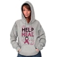 thumbnail image 3 of Help Heal Hope Breast Cancer Aware Hoodie Sweatshirt Women Brisco Brands X, 3 of 6