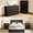 Dark Gray+16 BK Drawers, variant on Asofer Ultimate Storage Bundle: Queen Bed with 4 Drawers, Two 6-Drawer Dressers and 2 Nightstands, White