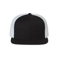 thumbnail image 2 of Richardson - Wool Blend Flat Bill Trucker Cap - 511 - Black/ White - Size: Adjustable, 2 of 3